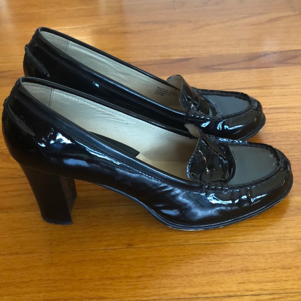 Michael by Michael Kors stacked heel penny loafer